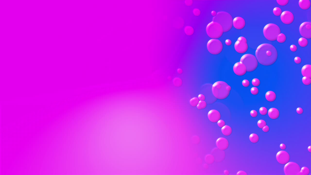Abstract multicolored background with round bubbles. Computer generated 3d rendering