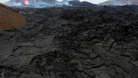 fagradalsfjall volcano erupting in iceland