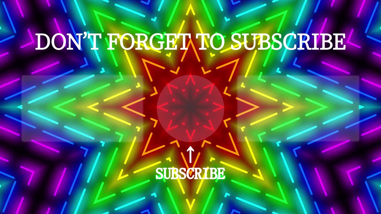 네온 표지판 패턴 엔드 카드 엔딩 스크린 모션 그래픽