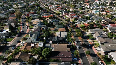 empty street in san clemente aerial top down view