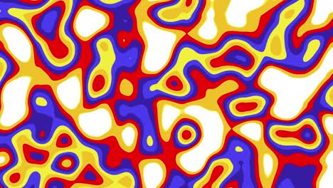 animación abstracta de formas orgánicas coloridas que se mueven sobre un fondo blanco. fondo animado de bucle sin costuras, papel tapiz.