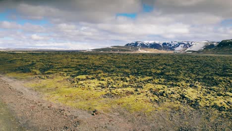 rising up over icelandic landscape