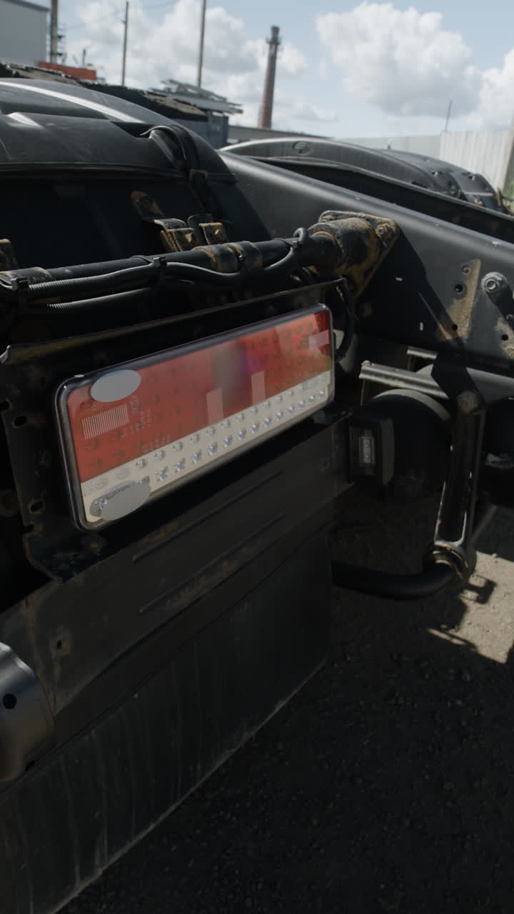 Close-up of a Truck Taillight