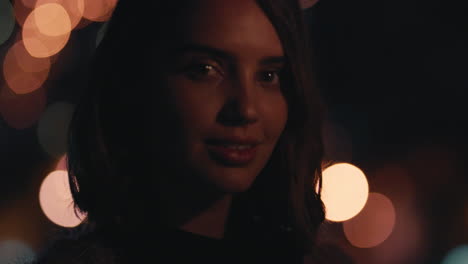 portrait beautiful young woman holding sparkler celebrating new years eve dancing on  rooftop at night enjoying holiday celebration