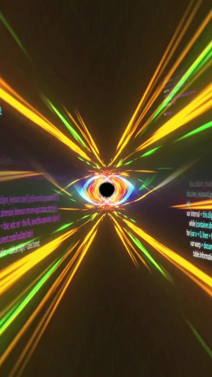 Animation of light trails and data processing