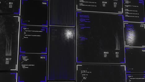 pared de visualización de códigos