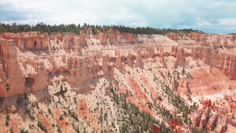 slow panning shot across bryce amphitheater at bryce canyon national park, utah