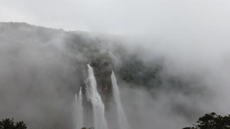 alluring view of jog falls or joga falls is the second highest plunge waterfall in india