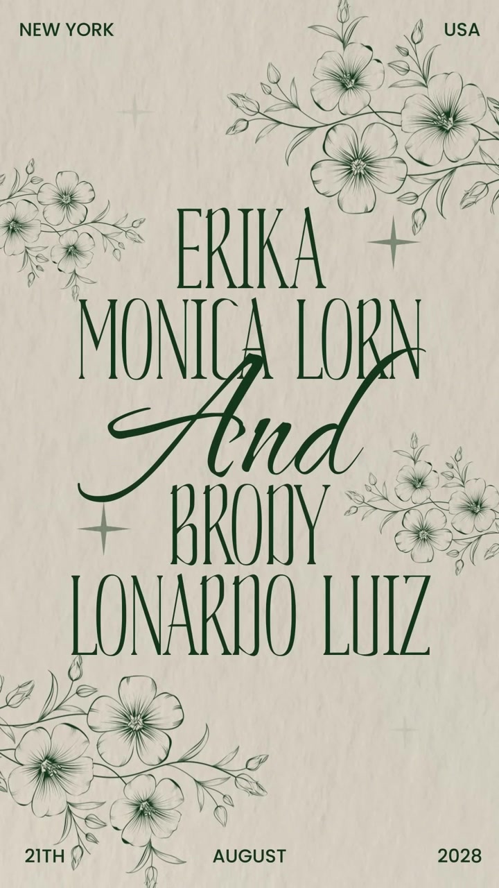 Elegant Wedding Invitation Portrait