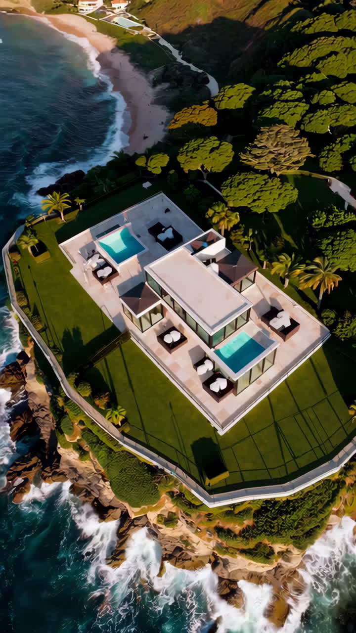 Luxury Clifftop Mansion with Ocean Views