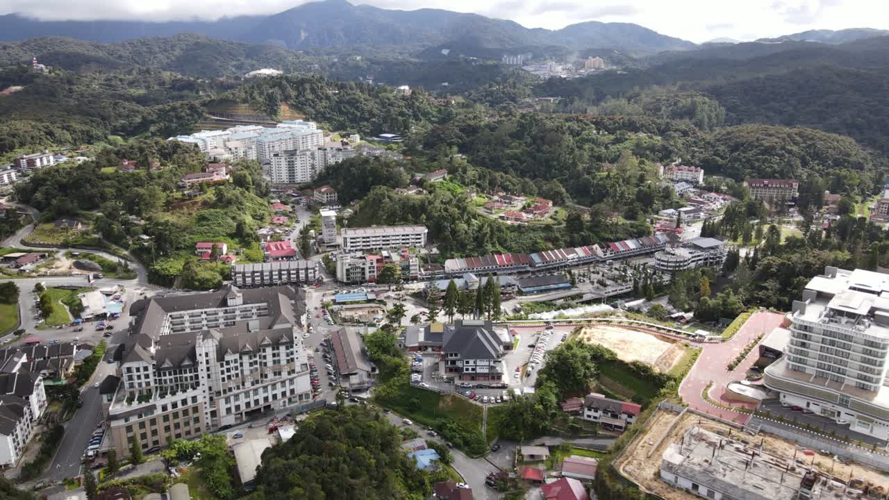 말레이시아의 카메론 하이랜드 지역 내의 브린창 지역의 일반 풍경