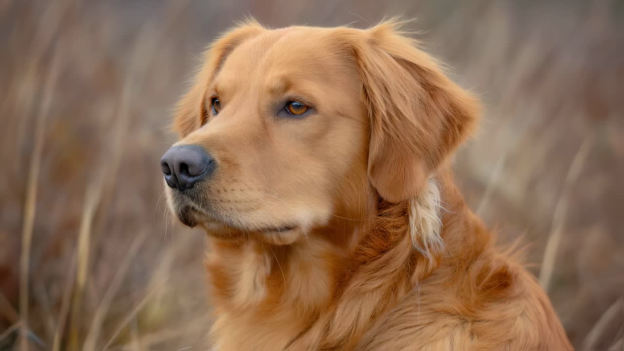 골든 리트리버 초상화