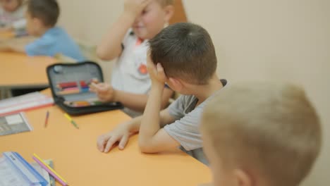 preschool preparation lesson at learning center