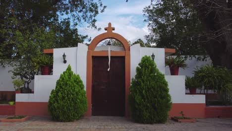 travelling out on small church chapel