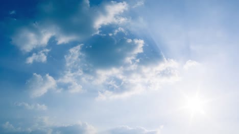 beautiful clean sky moving clouds