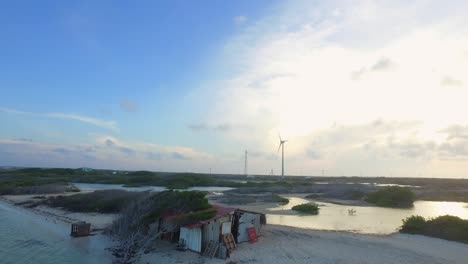 The-lagoon-and-mangroves-of-Lac-Bay-in-Bonaire,-Netherlands-Antilles