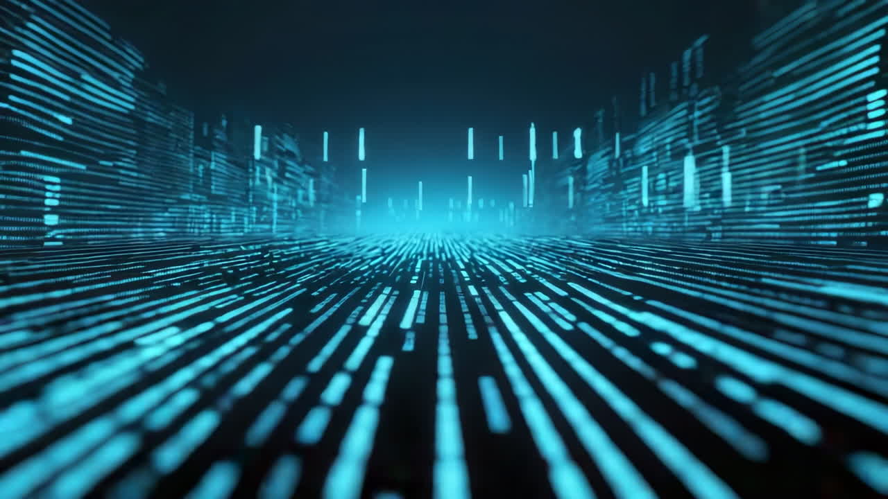 Futuristic Cyber Network Data Flow