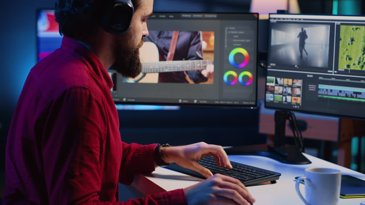 videógrafo que opera sistemas y equipos de edición por computadora