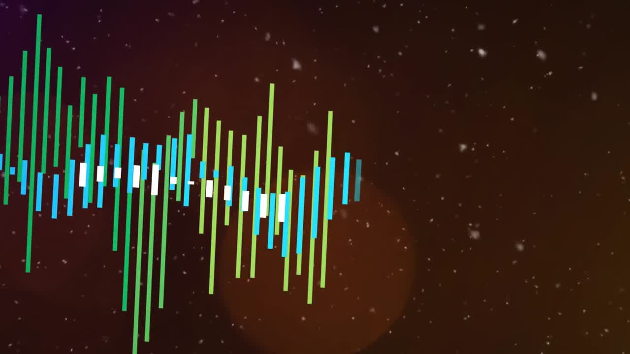 animación del procesamiento de datos financieros sobre un fondo negro