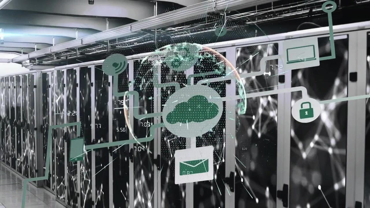 Digital Cloud Computing Network Visualization in Data Center