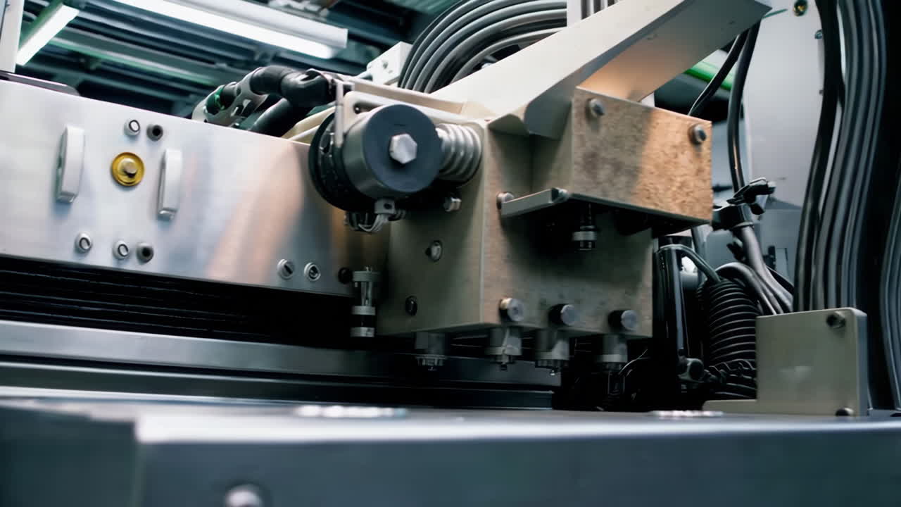 Automated Manufacturing Process in a Modern Facility
