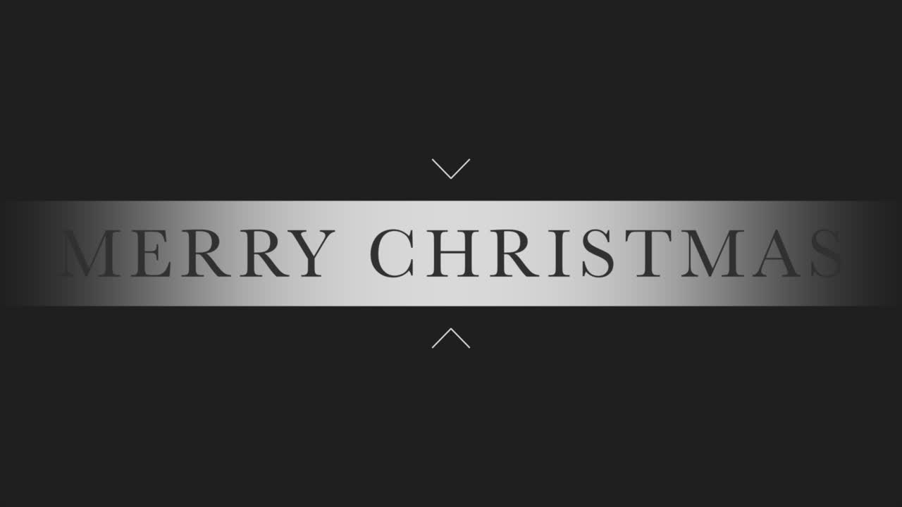 texto moderno de feliz navidad en marco sobre fondo negro