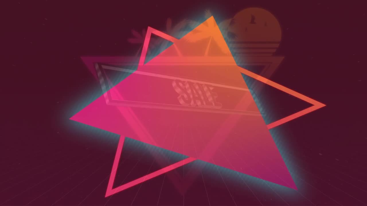 animación de formas en movimiento sobre fondo negro