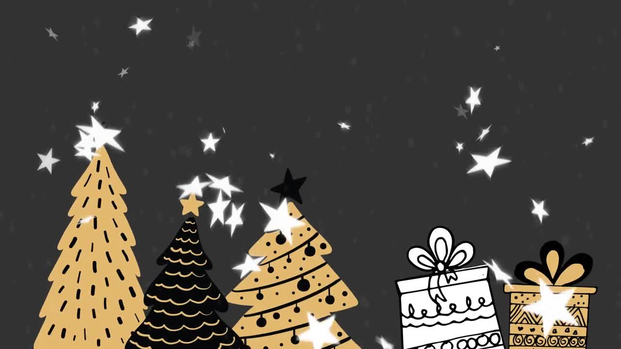 animación de los árboles de navidad