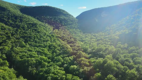 Aerial-drone-video-footage-of-summer-time-in-the-Catskill-Mountains-in-New-York’s-Hudson-Valley