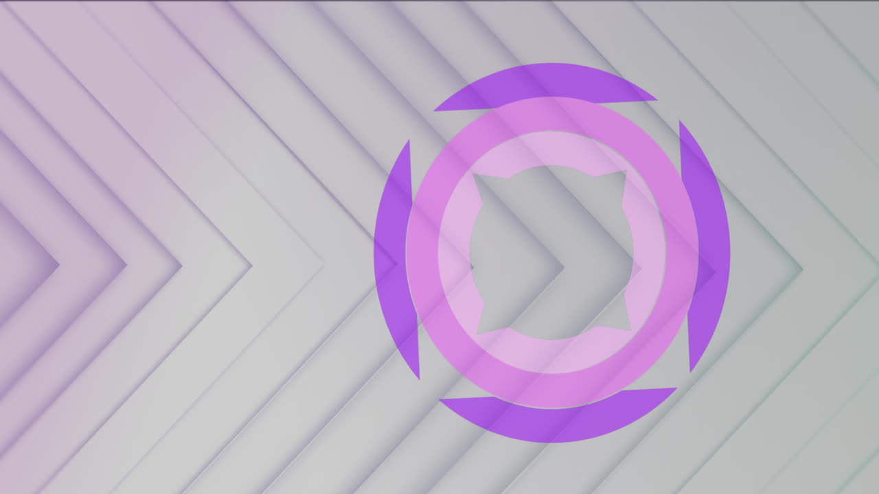 y círculos cuadrados diseño de forma girando contra triángulos sobre fondo blanco