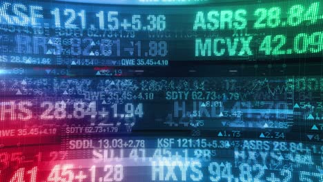stock market tickers - digital data display background