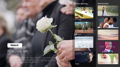 Streaming,-overlay-and-funeral-service-video