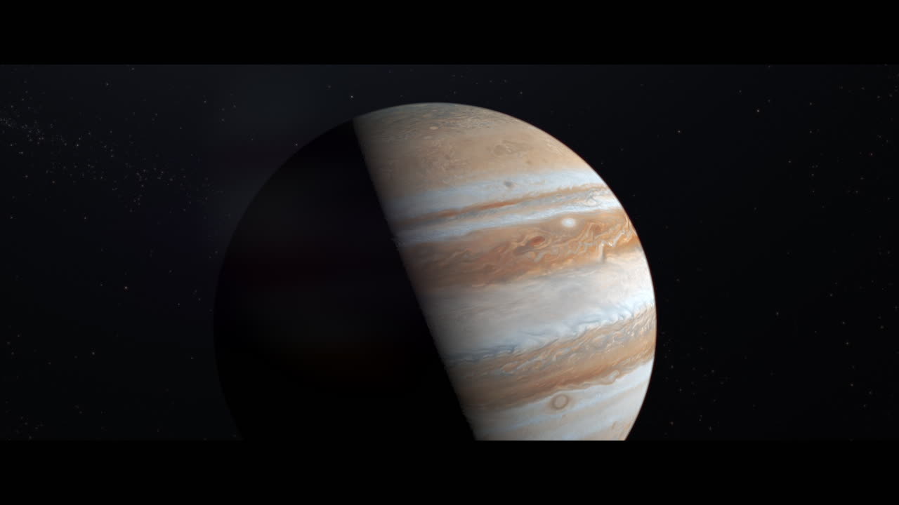 Jupiter planet viewed from space