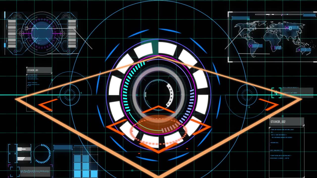 데이터 처리에 대한 범위 스캐닝의 애니메이션
