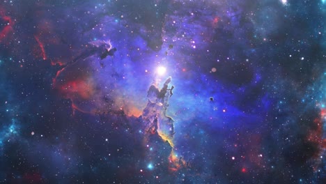 Nebulosa-Que-Brilla-En-Medio-De-La-Oscuridad-Del-Universo