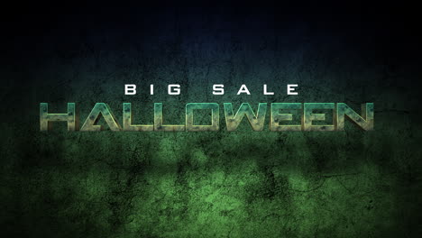 Halloween-Big-Sale-on-dark-green-grunge-wall