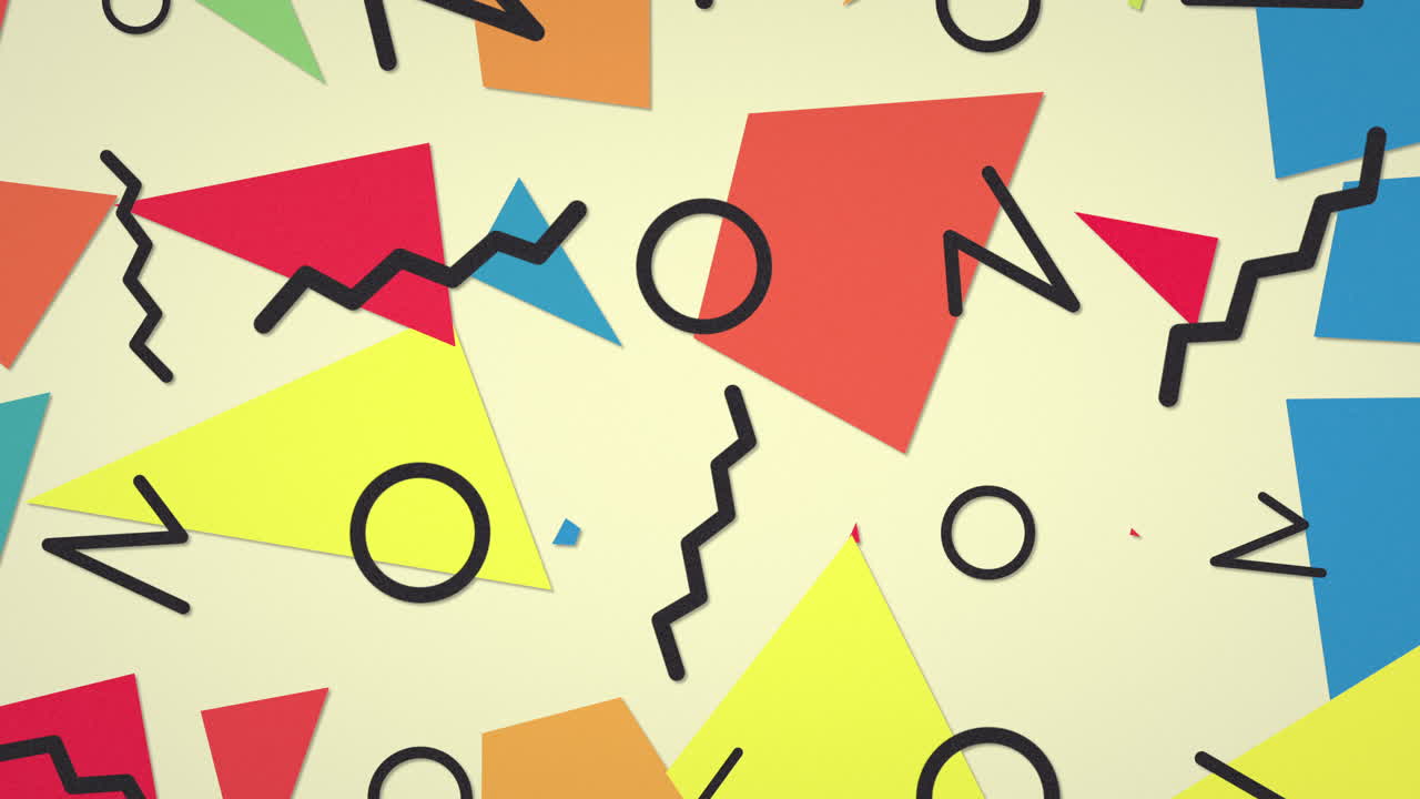 movimiento forma geométrica retro sobre fondo abstracto 7