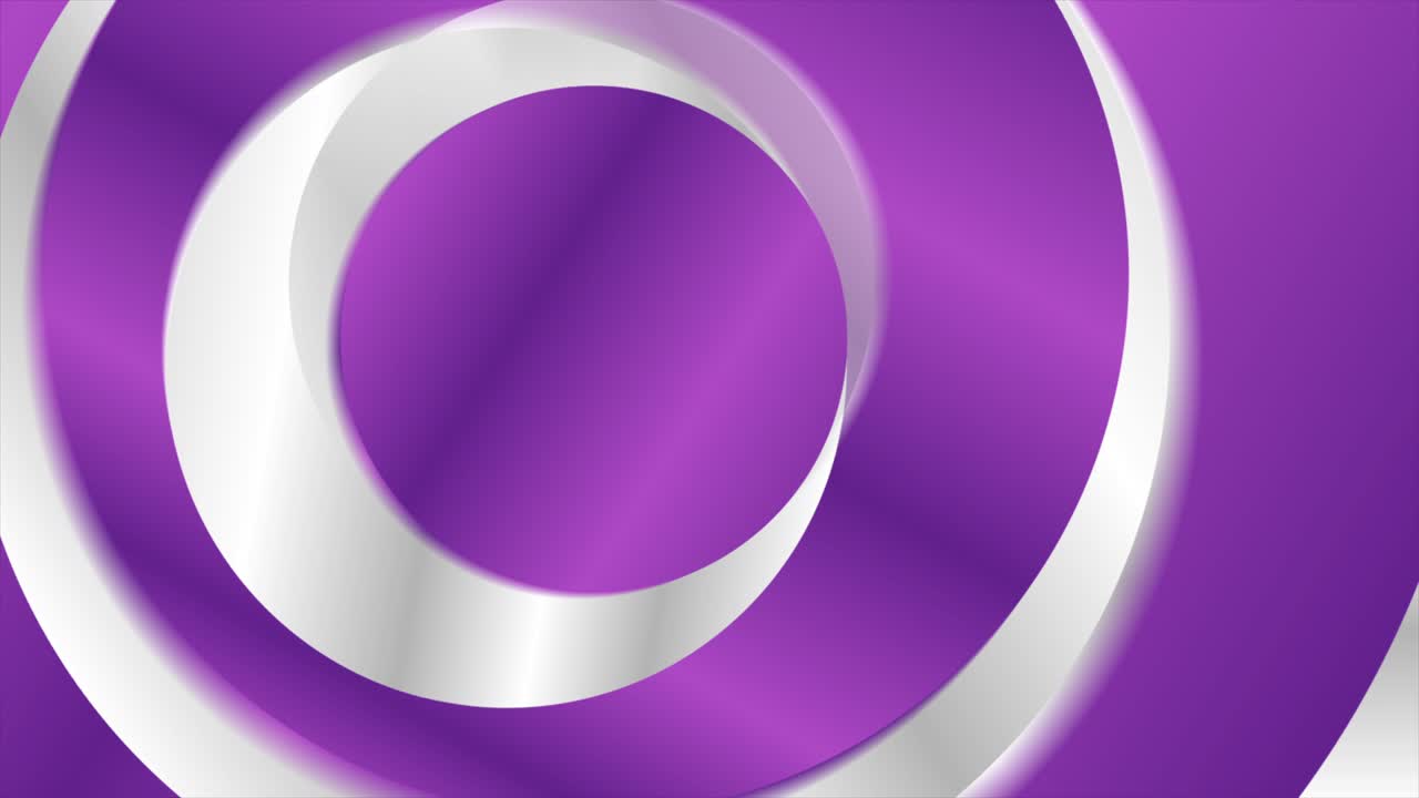 Violet and silver grey abstract circles geometric motion background