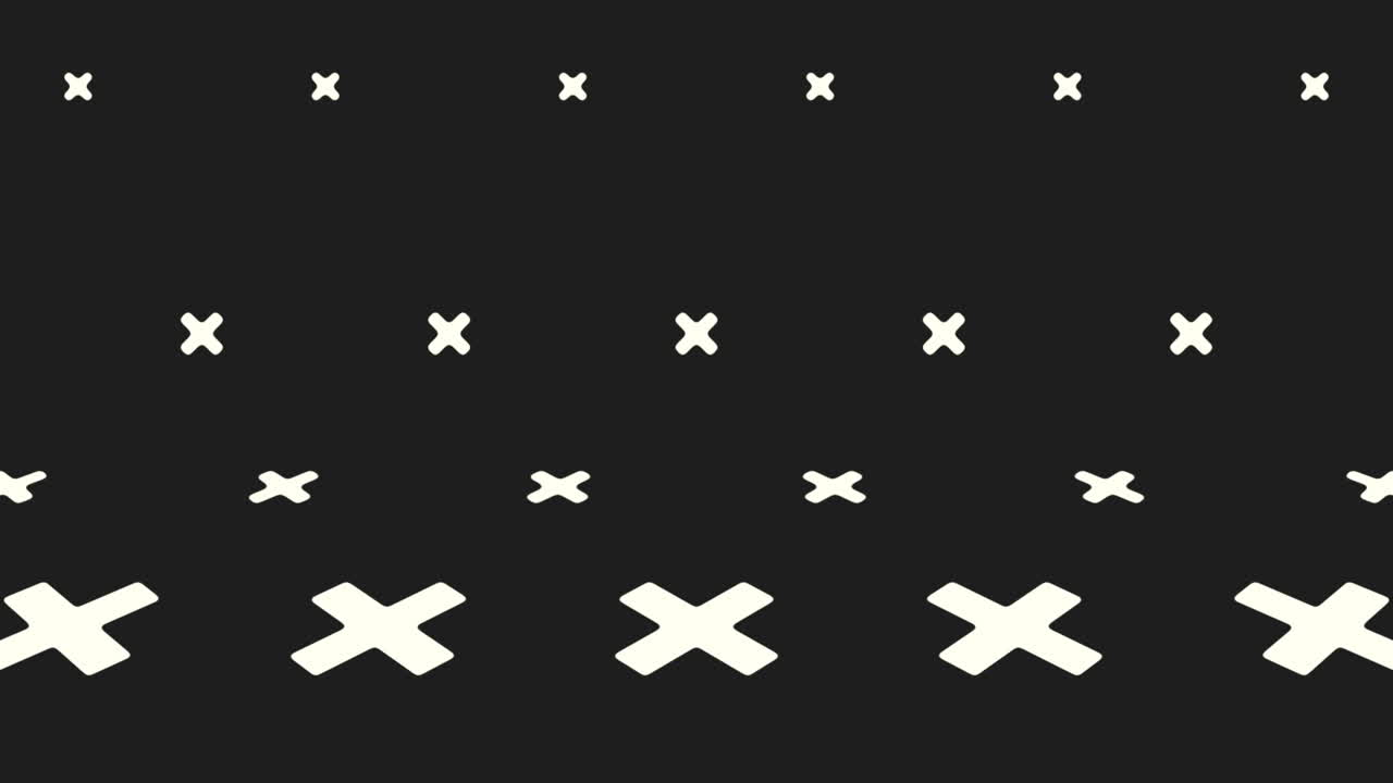 cuadrícula monocromática de cruces superpuestas