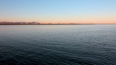 Ciudad-De-Faro-Al-Atardecer