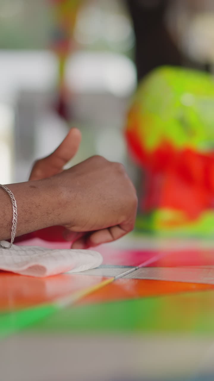 el camarero habla con la mujer en el mostrador en el bar de la playa de cerca. el camarero ofrece cócteles a una mujer atractiva en el club de vacaciones. el barman y la comunicación de los huéspedes