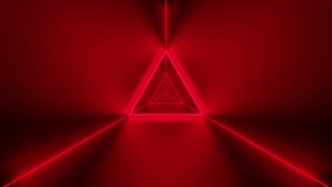 luz triangular roja vj bucle renderizado en 3d