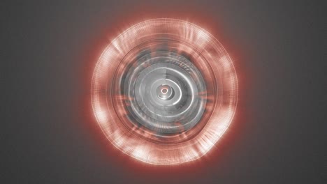 círculo abstracto con rayos de luz coloreados