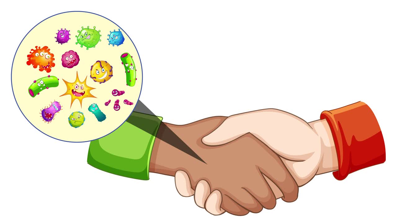 Animated handshake symbolizing growth and collaboration