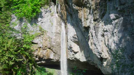 the waterfall berglistuber on the fatschbach stream, canton of glarus, switzerland