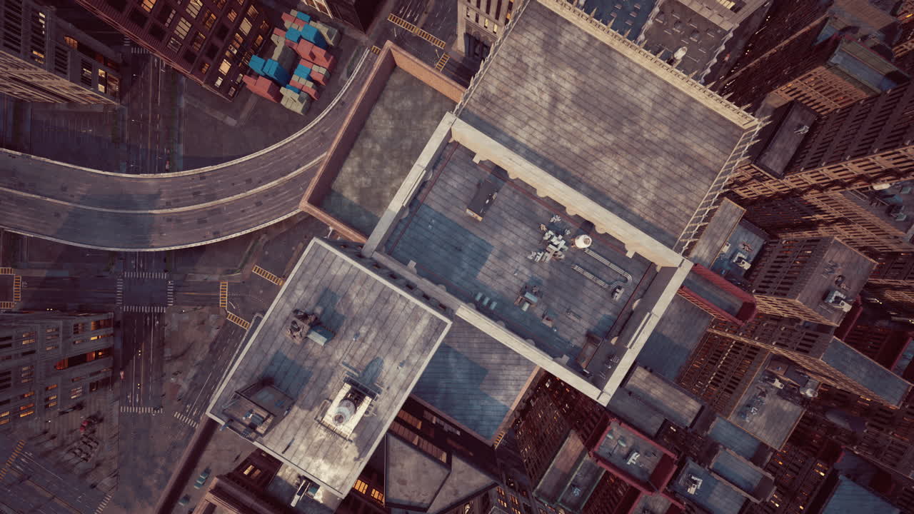 밤 에 도시 의 공중 사진