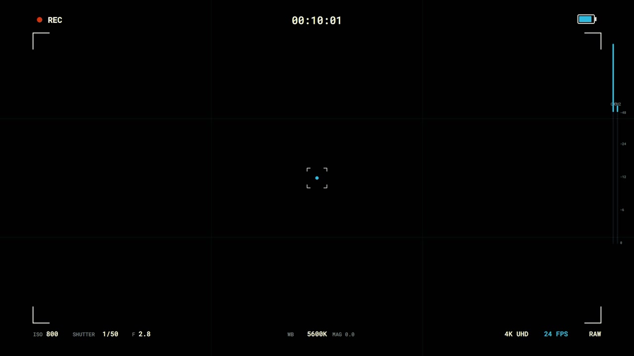 Digital Camera Viewfinder Interface Recording Overlay