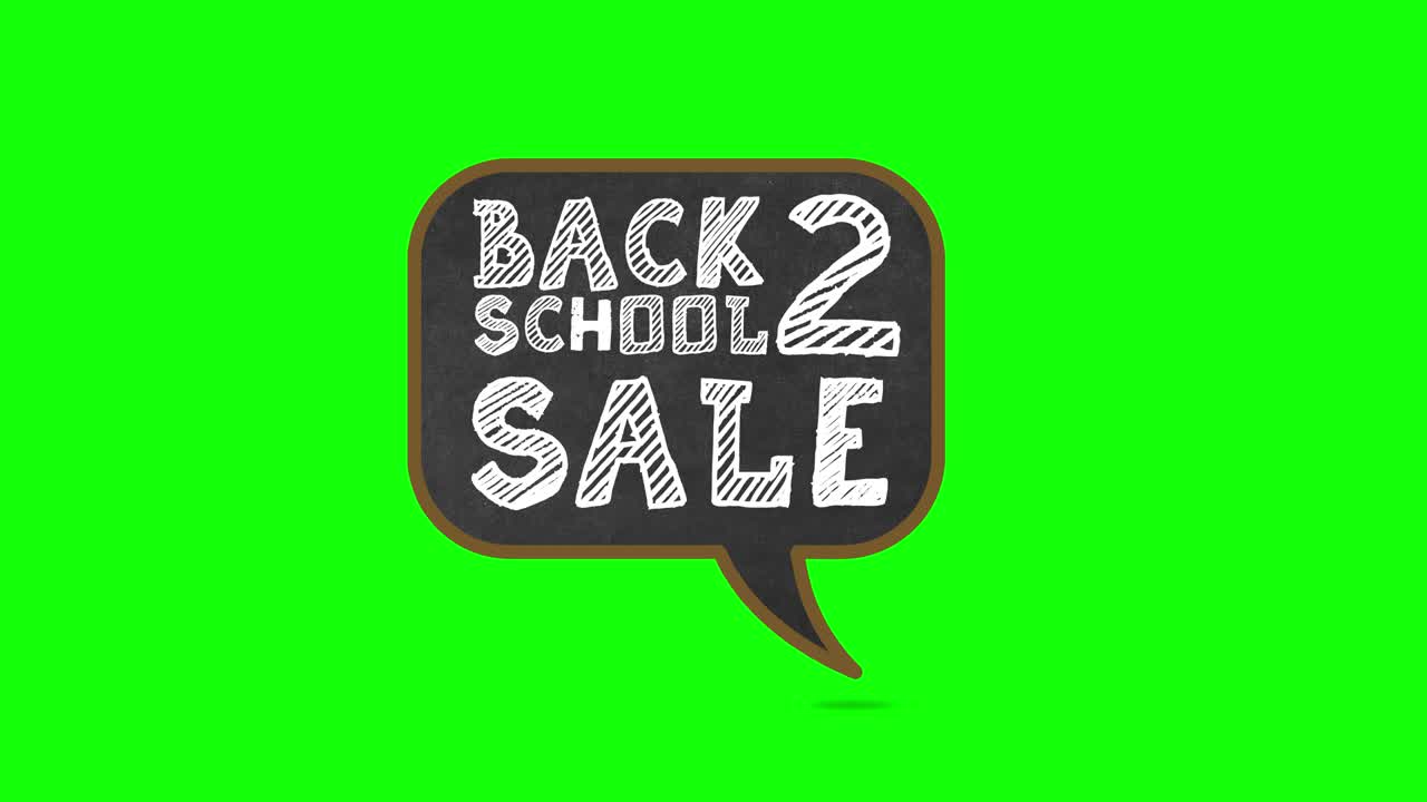 Bubble animation with Back to School Sale text