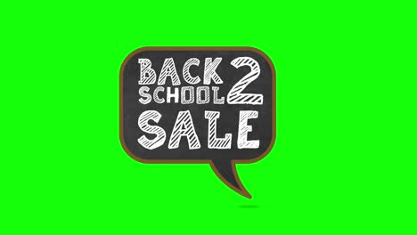 bubble animation with back to school sale text