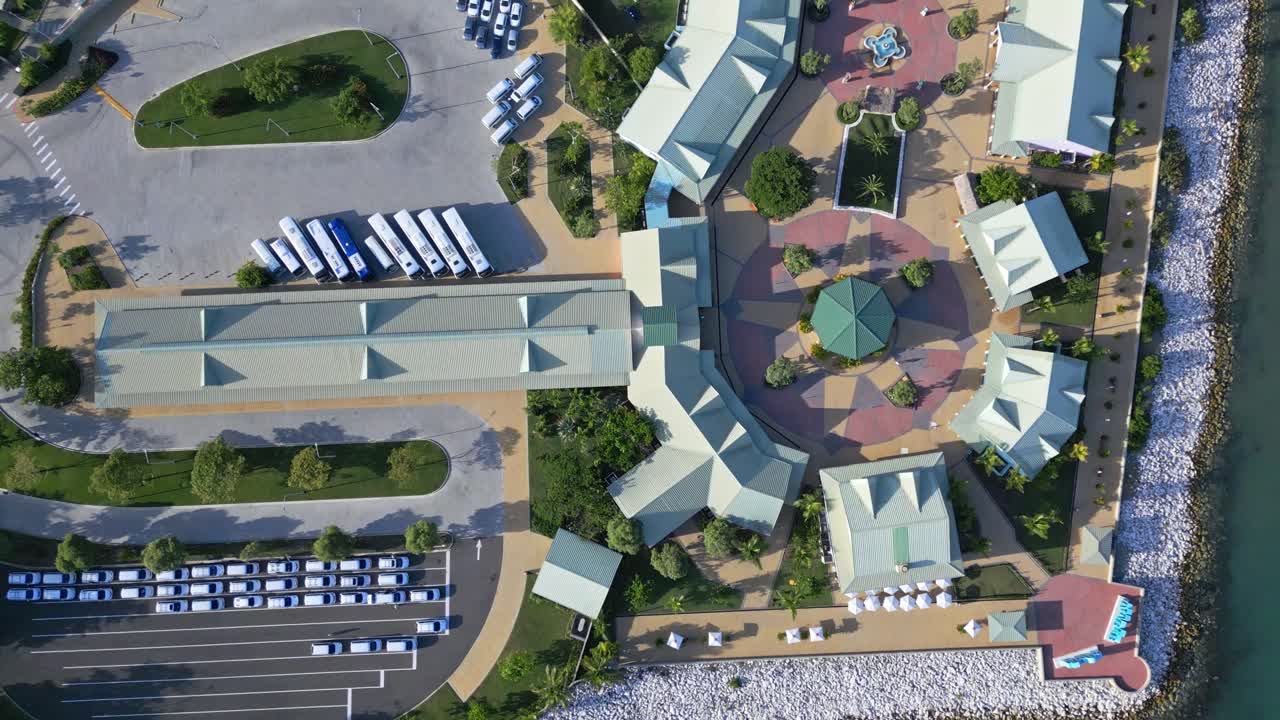 Top View Of Touristic Cruise Terminal Amber Cove In The Province Of Puerto Plata In The Dominican Republic